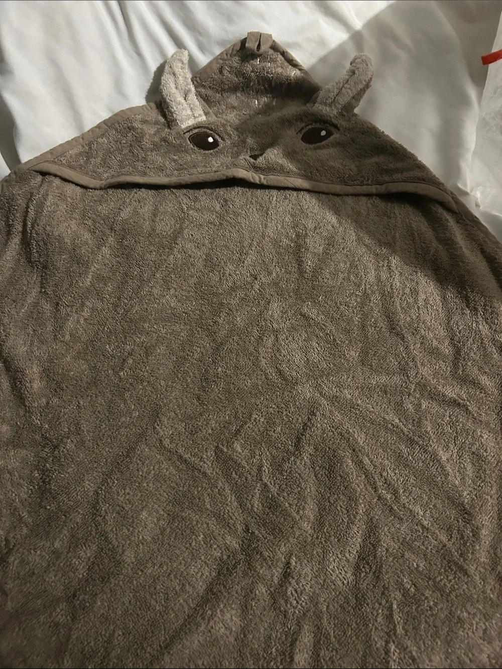 Brown Animal Hooded Baby Towel with Ears